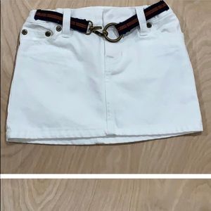 Girls white polo Ralph skirt